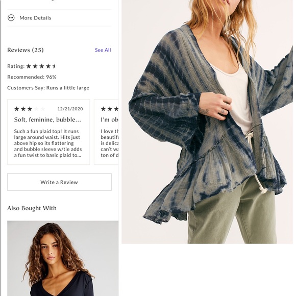 Free People One Sasha Tie Dye Kimono- NWT-XS/S - Picture 2 of 6